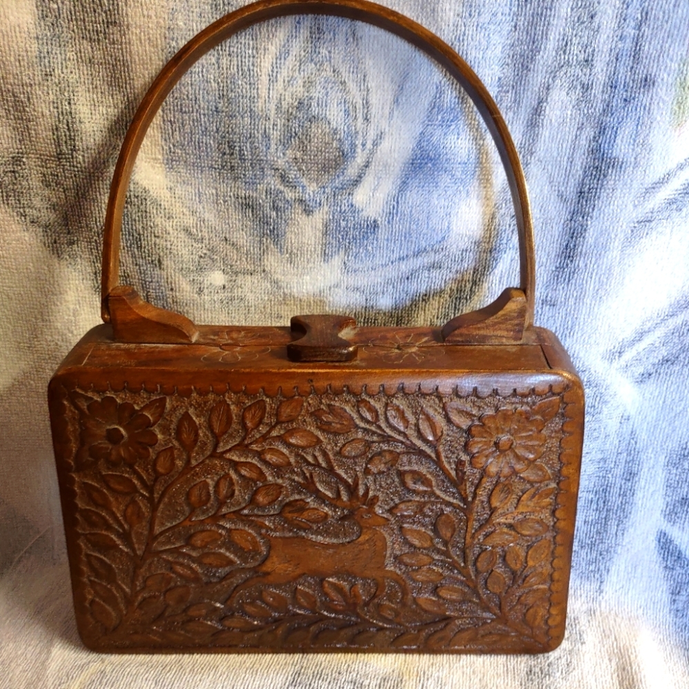 Wooden purse